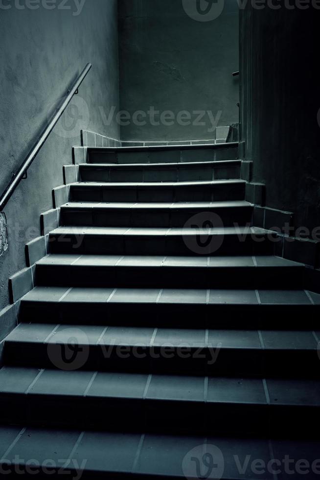 Stairs in an underground car park photo