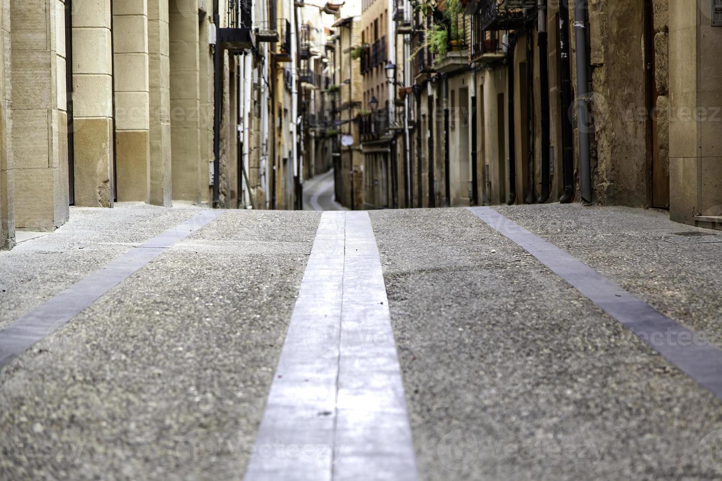 Old medieval alley photo