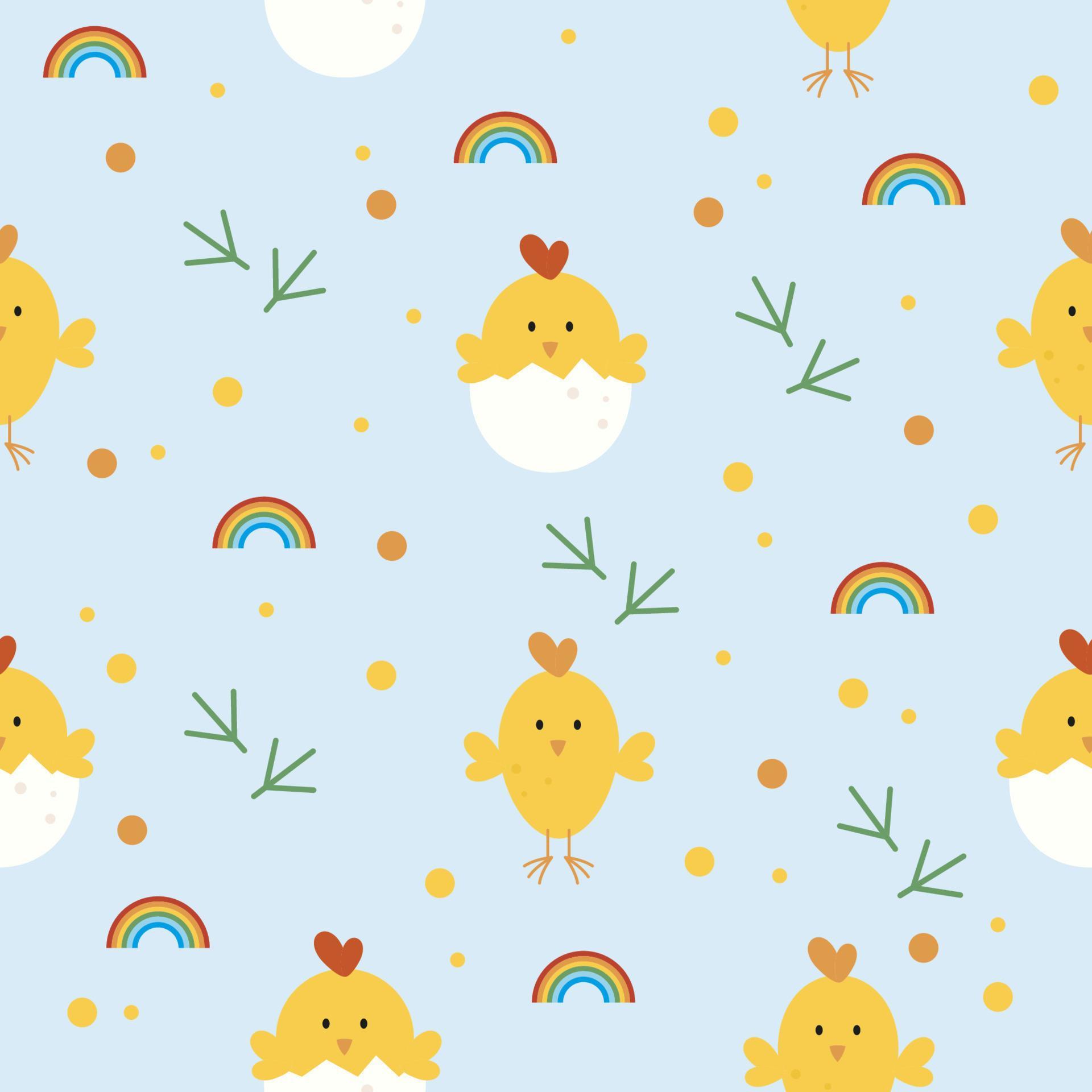 Graphics Pattern Chick blue chick vector seamless flat pattern 8921591 Vector Art at Vecteezy