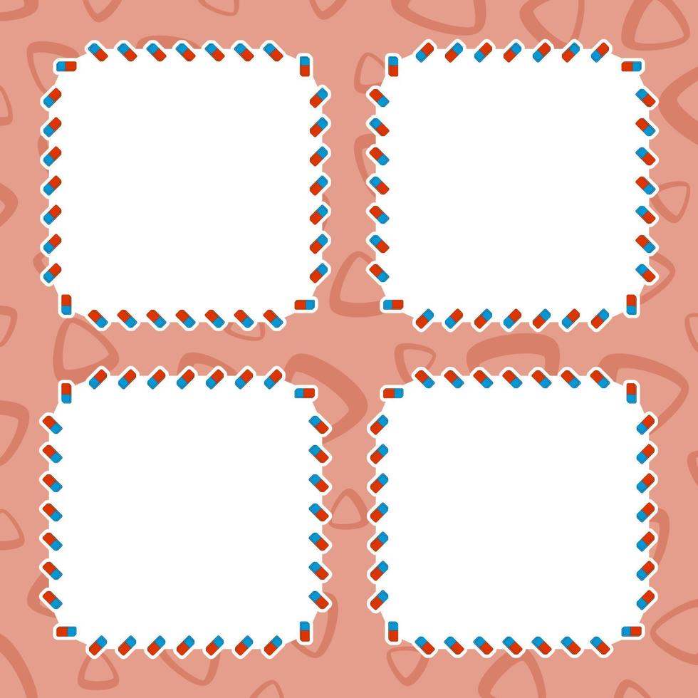 Frame with Eraser for banner, poster, and greeting card vector