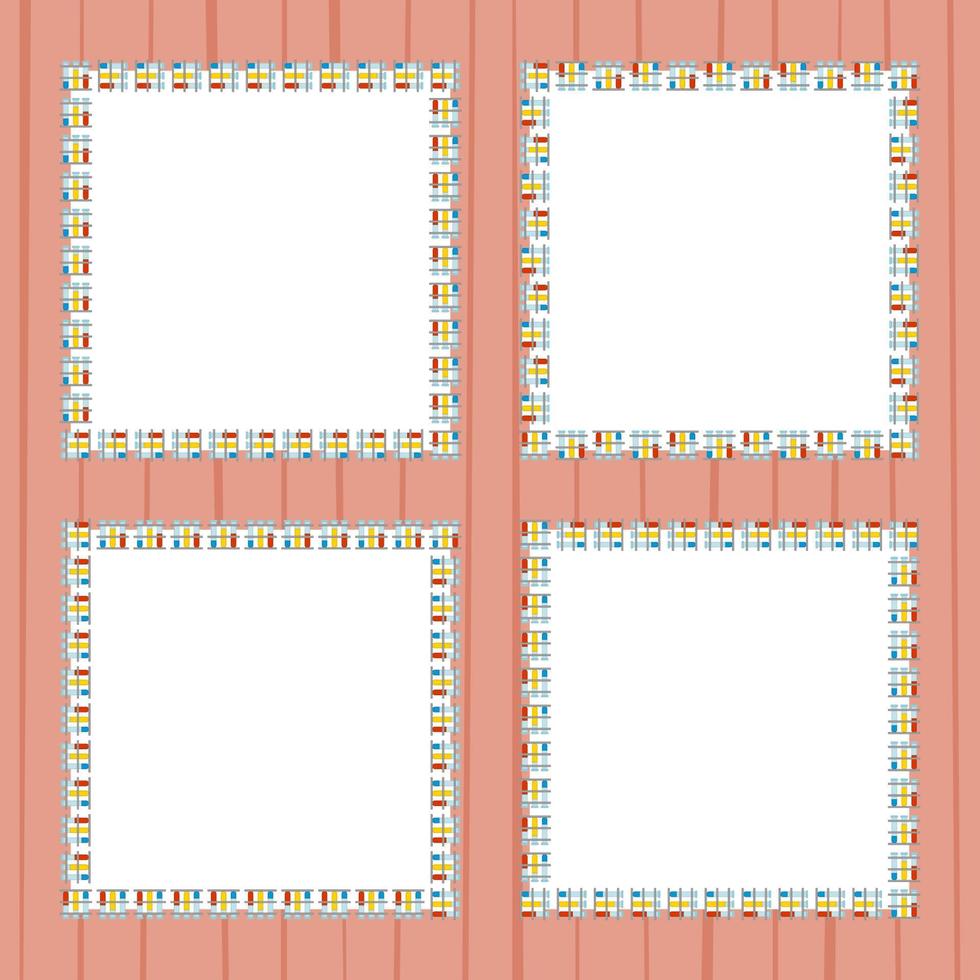 Frame with Test Tube for banner, poster, and greeting card vector