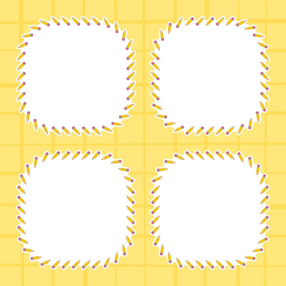 Frame with Pencil for banner, poster, and greeting card vector