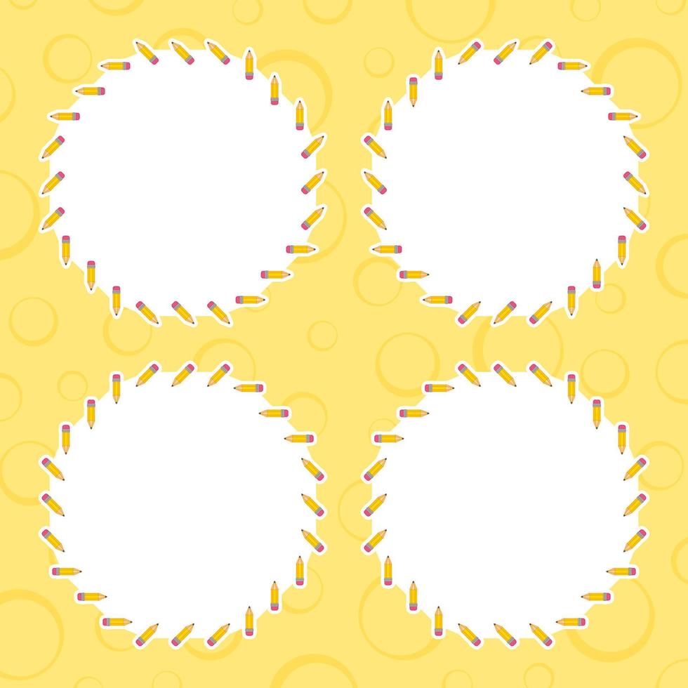 Frame with Pencil for banner, poster, and greeting card vector
