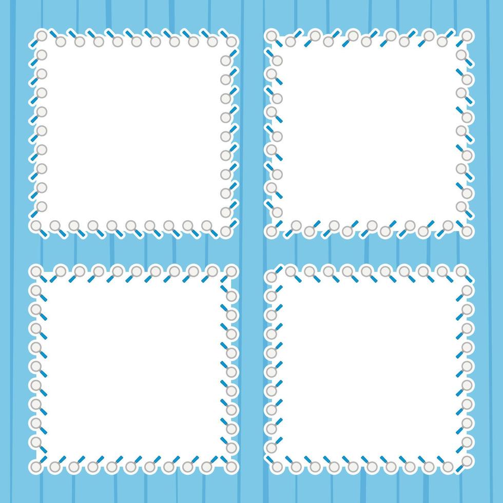 Frame with Magnifying Glass for banner, poster, and greeting card vector