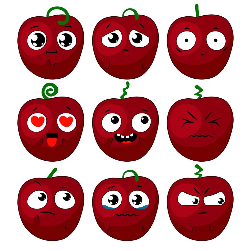 conjunto de emociones de cereza. personaje de dibujos animados emoji. pegatinas emoticonos con diferentes emociones 8921937 Vector en Vecteezy conjunto de emociones de cereza. personaje de dibujos animados emoji. pegatinas emoticonos con diferentes emociones 8921937 Vector en Vecteezy