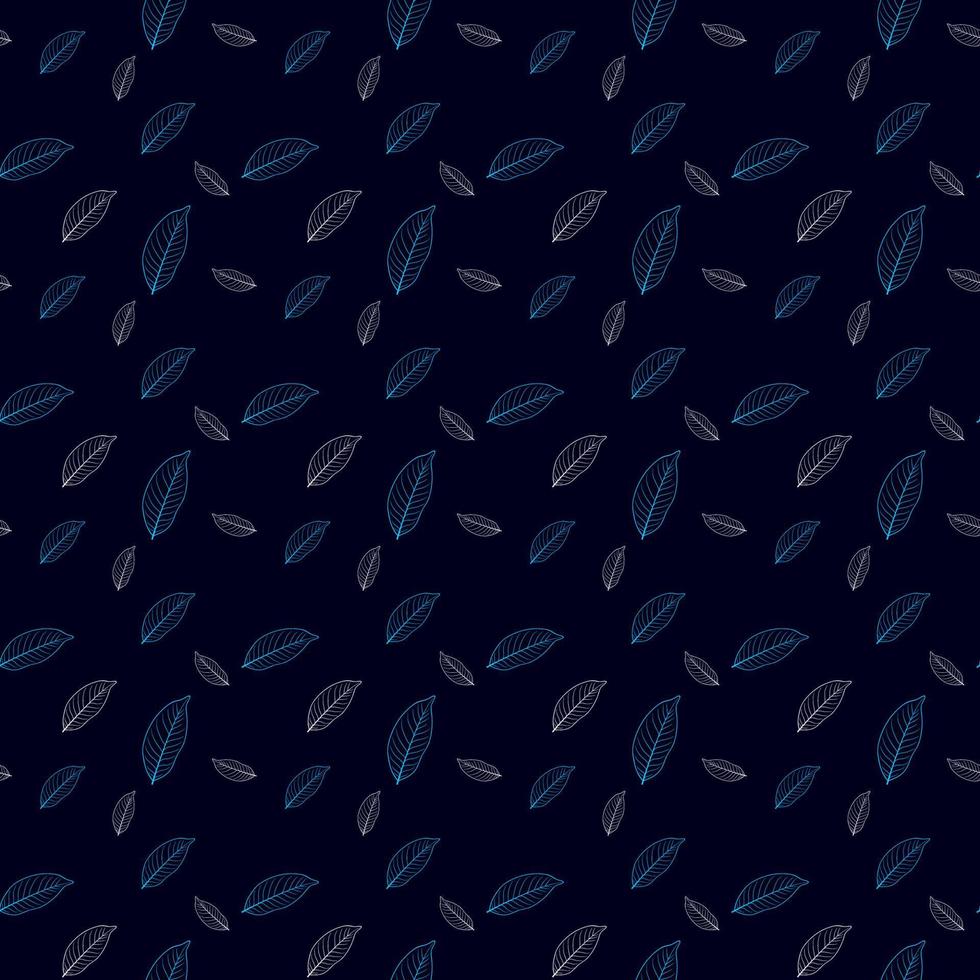 Vector seamless pattern with leaves