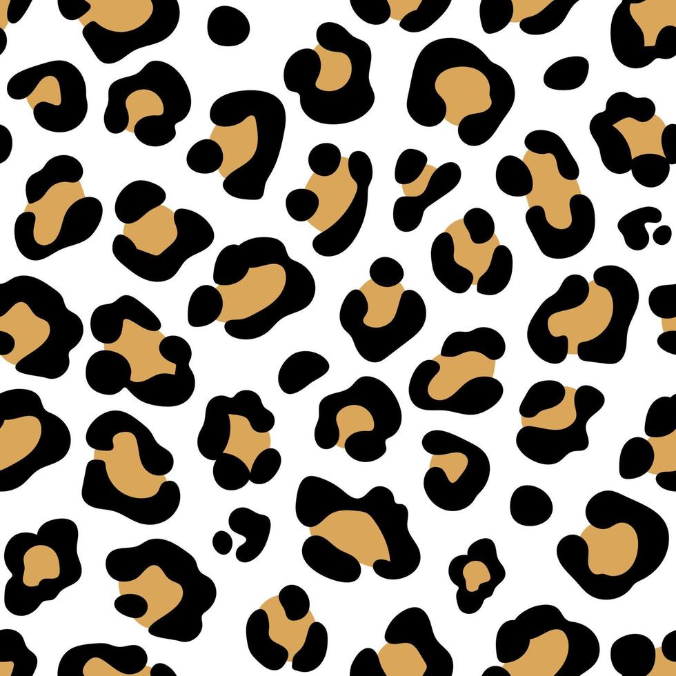 estampado de leopardo. patrón de leopardo sin fisuras. manchas de leopardo estampado animal abstracto. vector