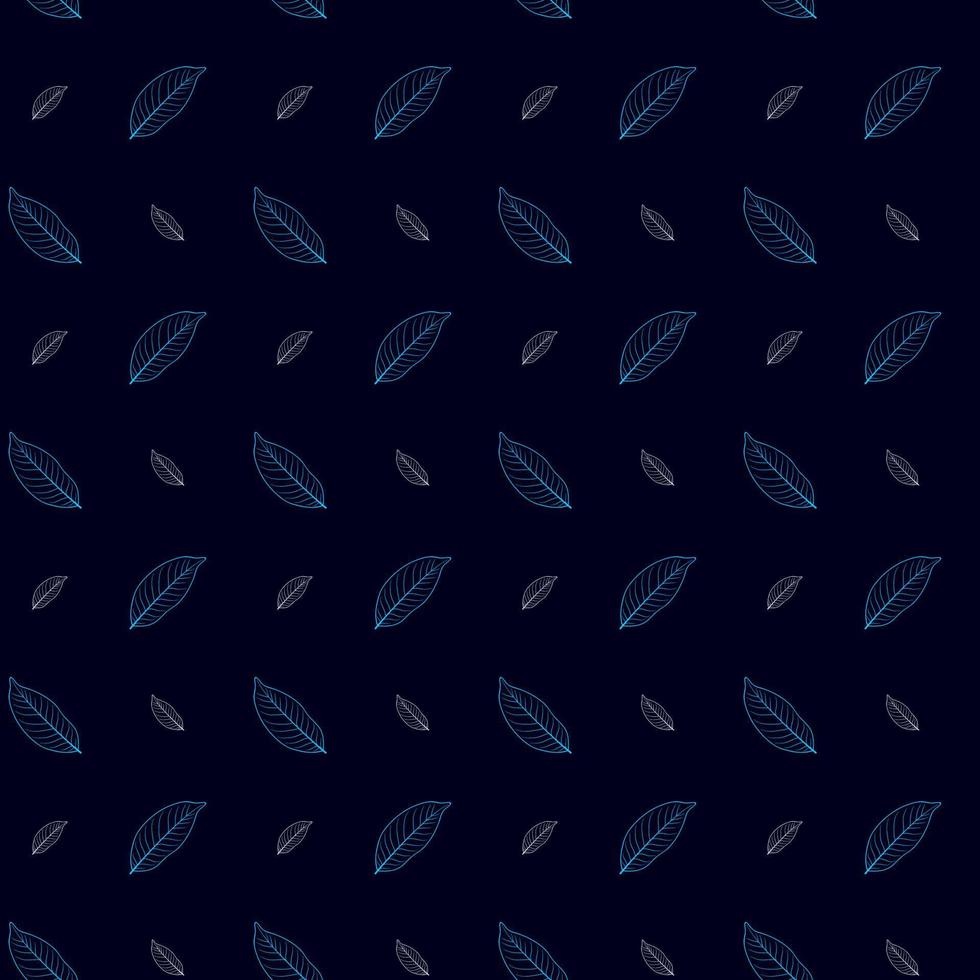 Vector seamless pattern with leaves