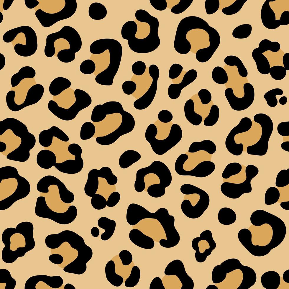 estampado de leopardo. patrón de leopardo sin fisuras. manchas de leopardo estampado animal abstracto. vector