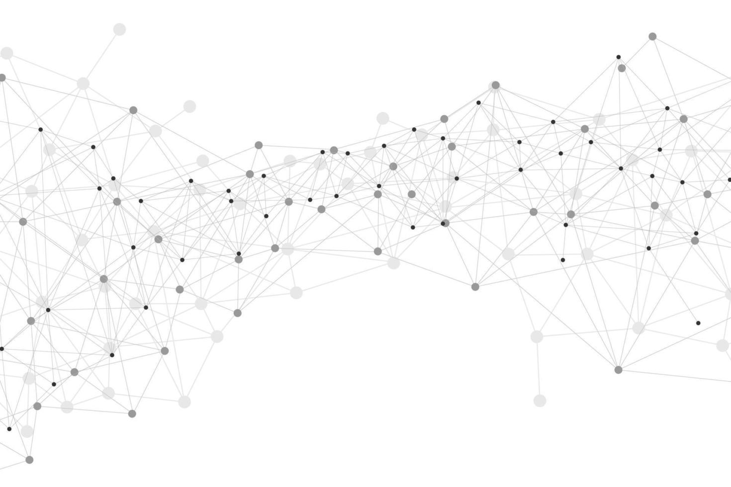 Abstract plexus futuristic network connection technology. White background. Vector illustration