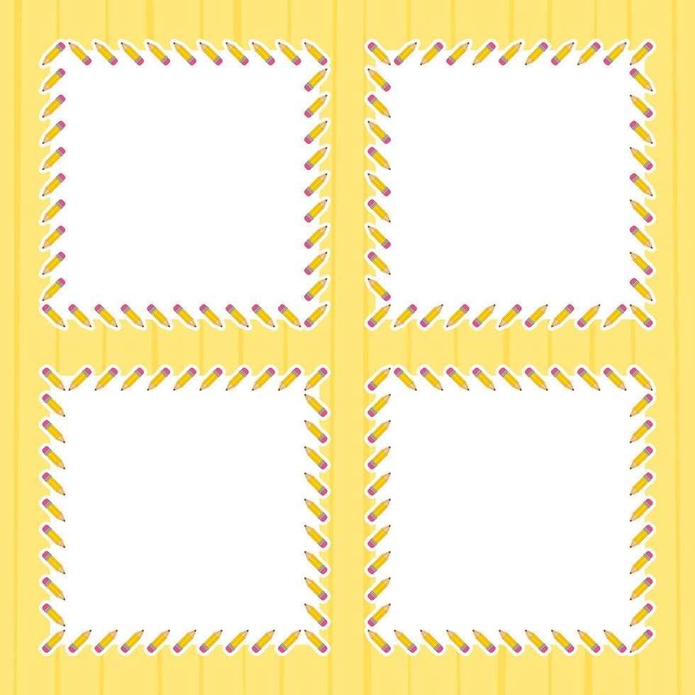 Frame with Pencil for banner, poster, and greeting card vector