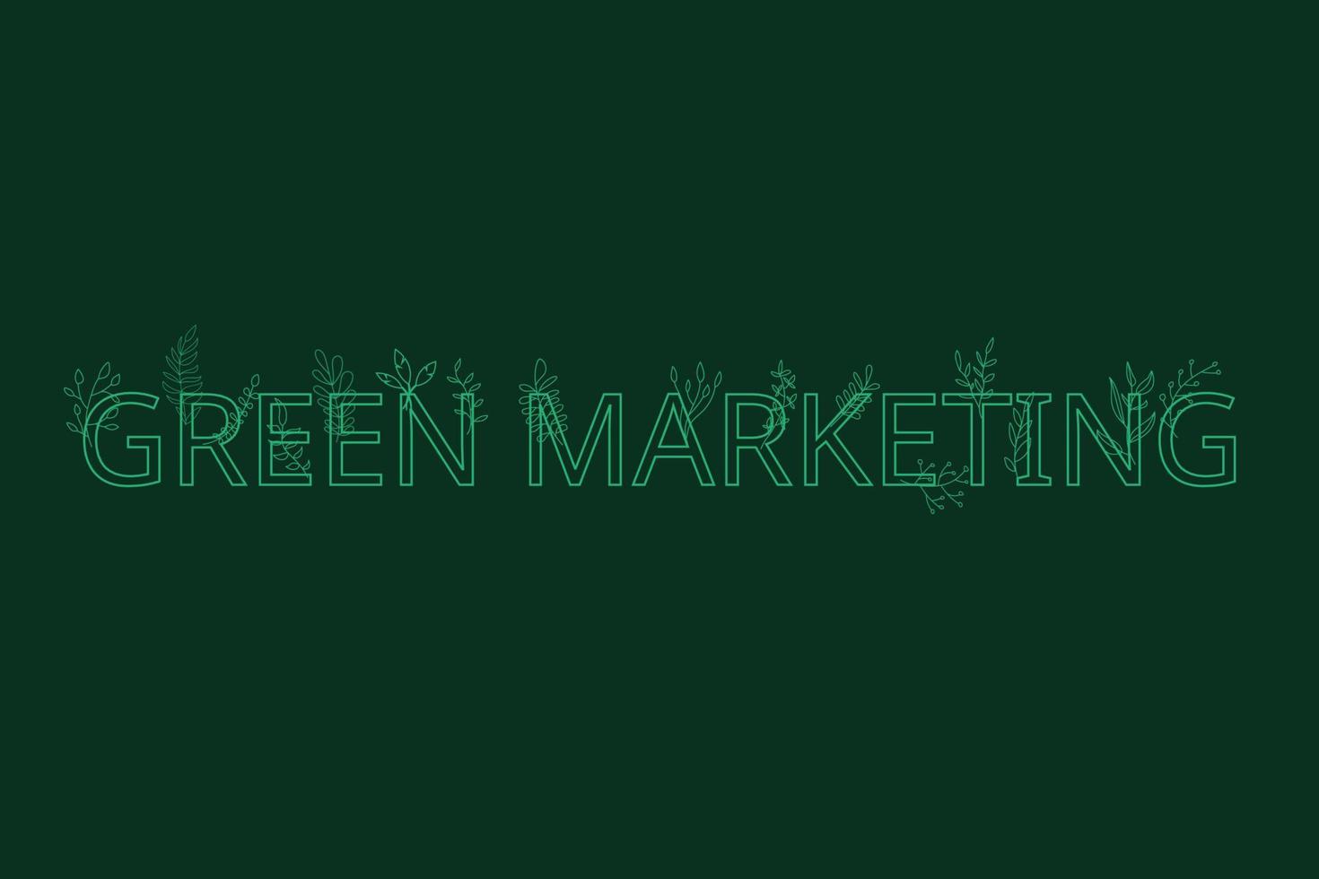 Green marketing is the marketing of environmentally friendly products and services vector