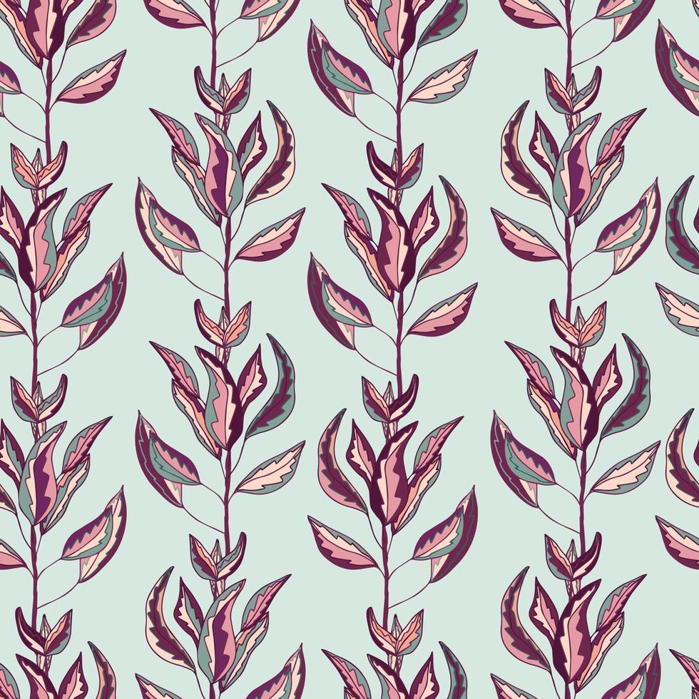 autumn branches with leaves seasonal vector seamless pattern