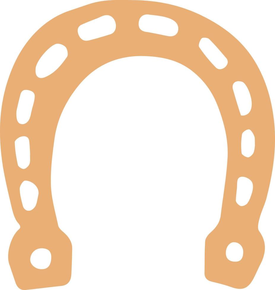 horseshoe isolated vector hand drawn illustration