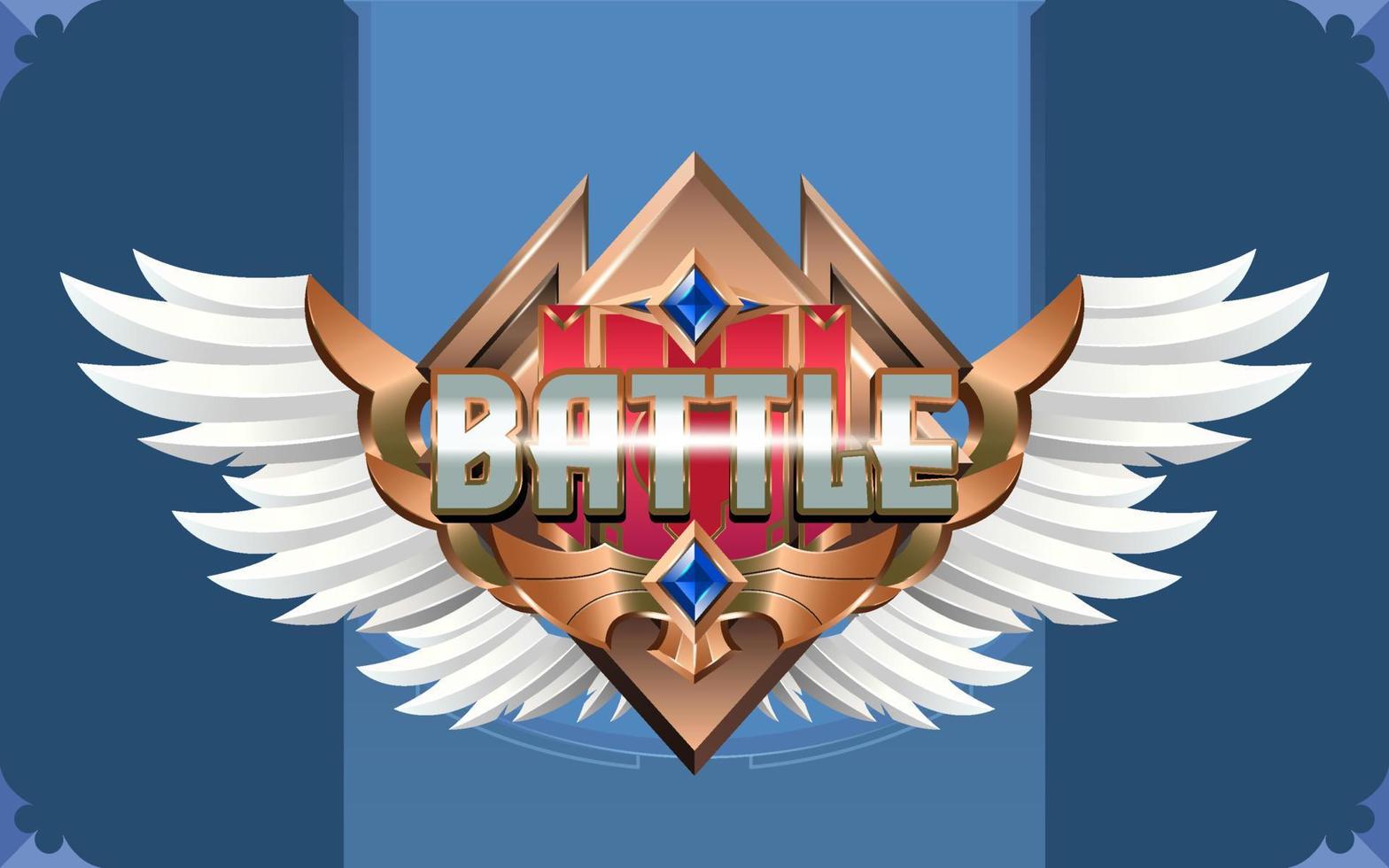 Battle Night Achievement Game Badge vector