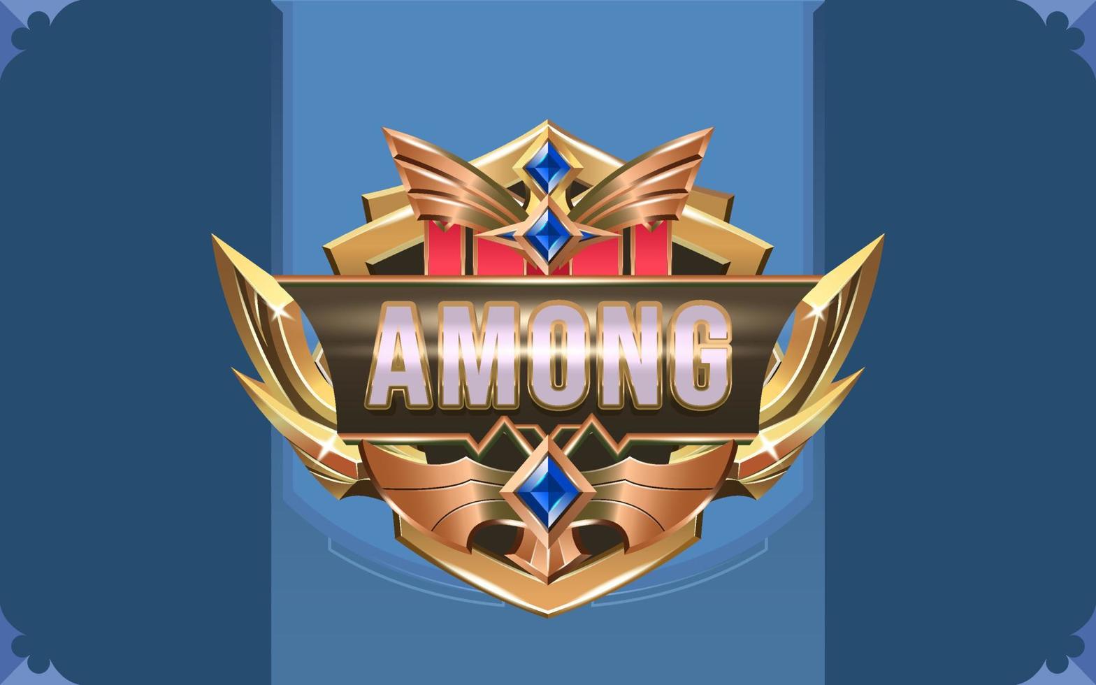 God Among Man Achievement Game Badge vector