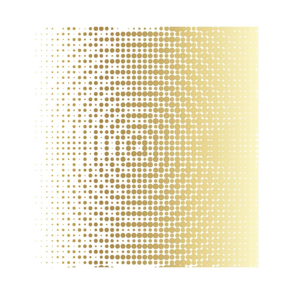 Vector collection of  golden halftone ink geometric monochrome squares