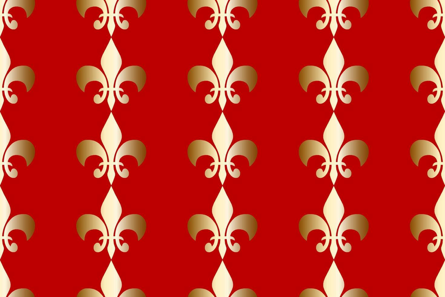 Royal heraldic lilies seamless pattern fabric print vector