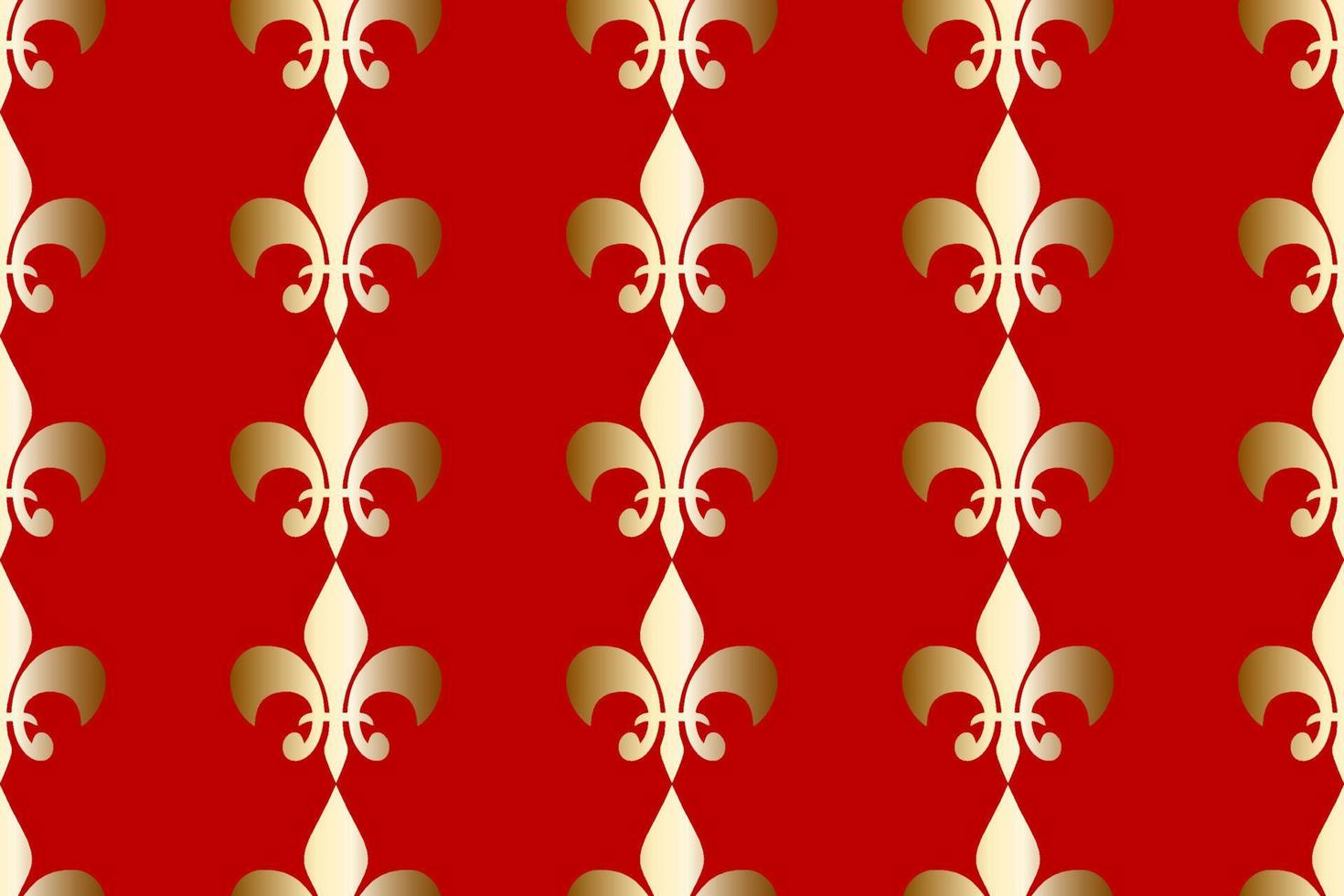 Royal heraldic lilies seamless pattern fabric print vector