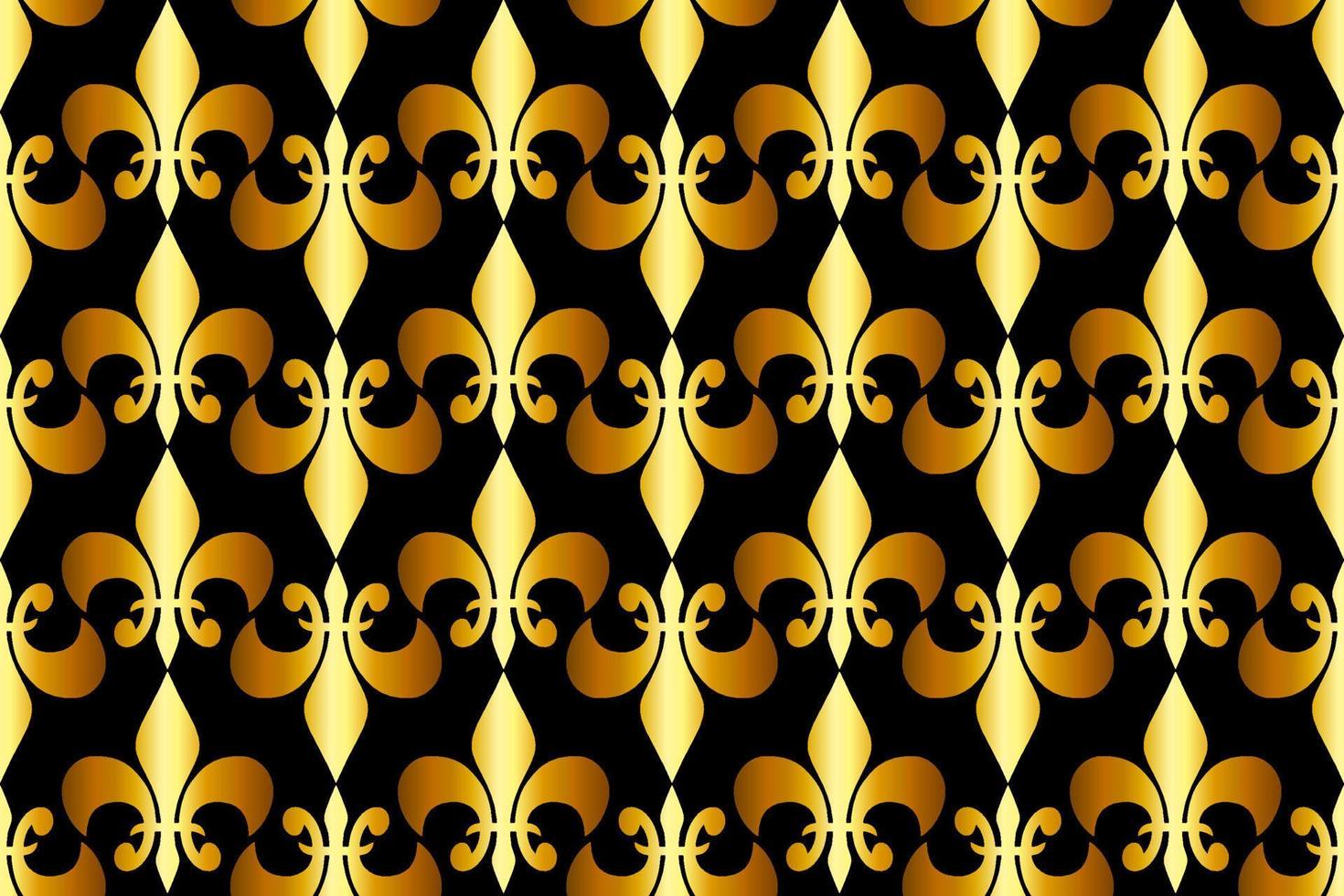 Royal heraldic lilies seamless pattern vector
