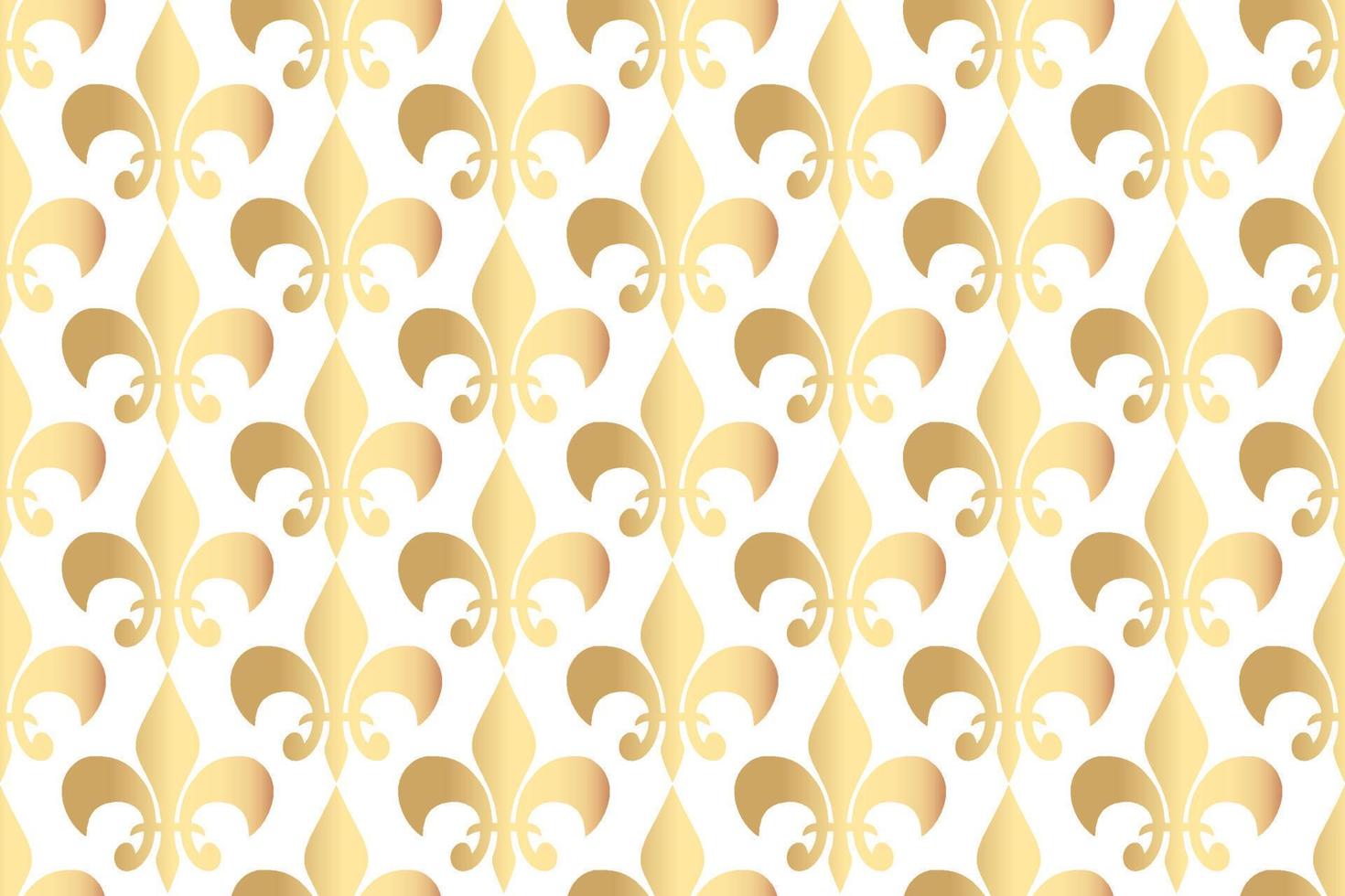 Royal heraldic lilies seamless pattern vector