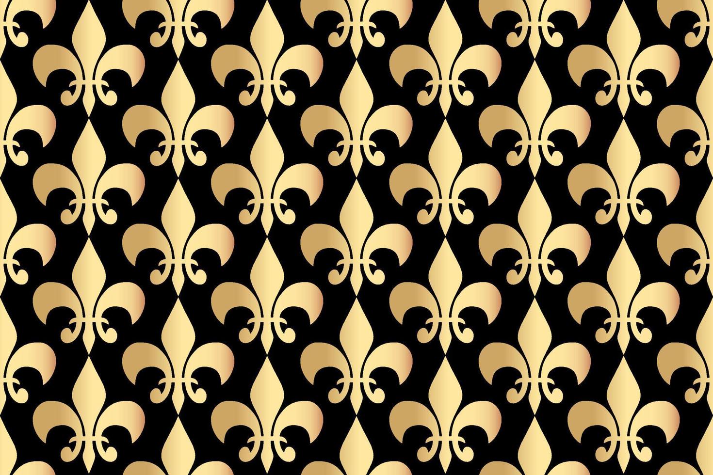 Royal heraldic lilies seamless pattern vector