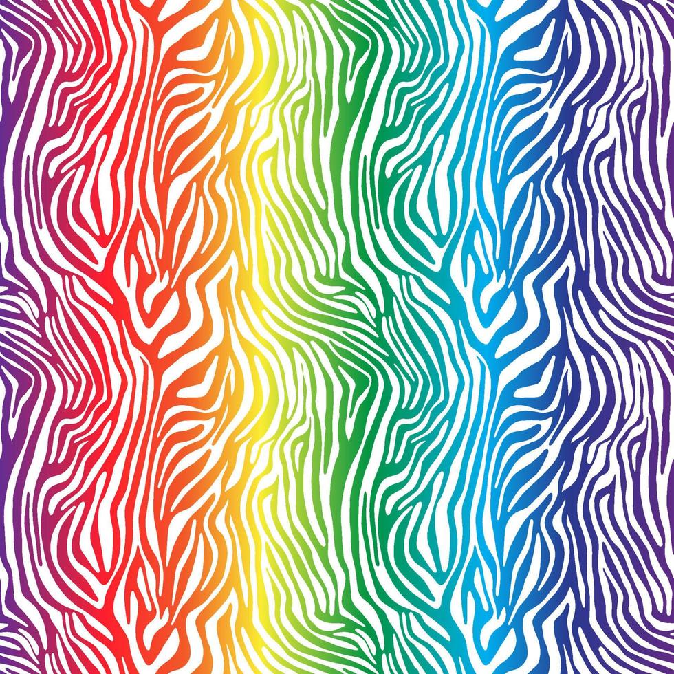 Vector animal print. Zebra ornament. Seamless pattern