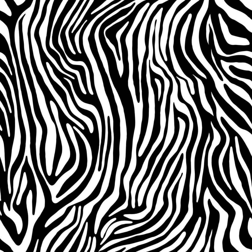 Vector animal print. Zebra ornament. Seamless pattern