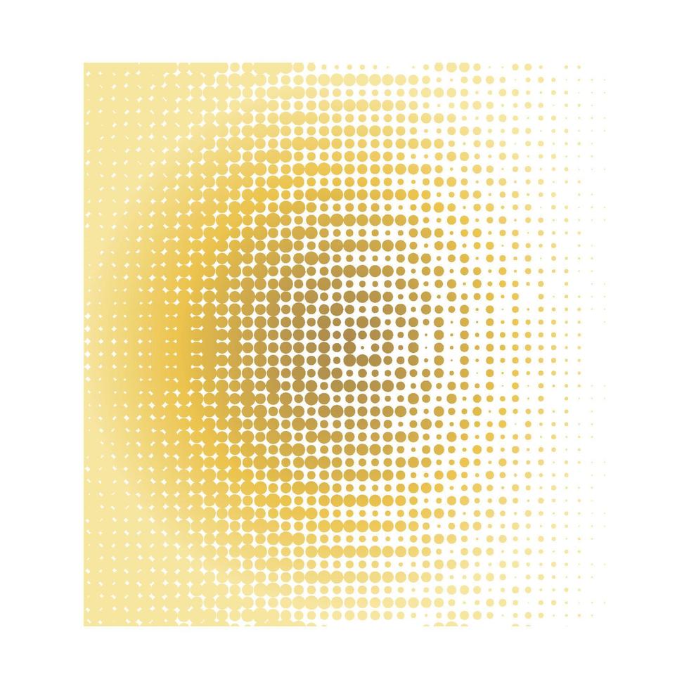 Vector collection of  golden halftone ink geometric monochrome squares