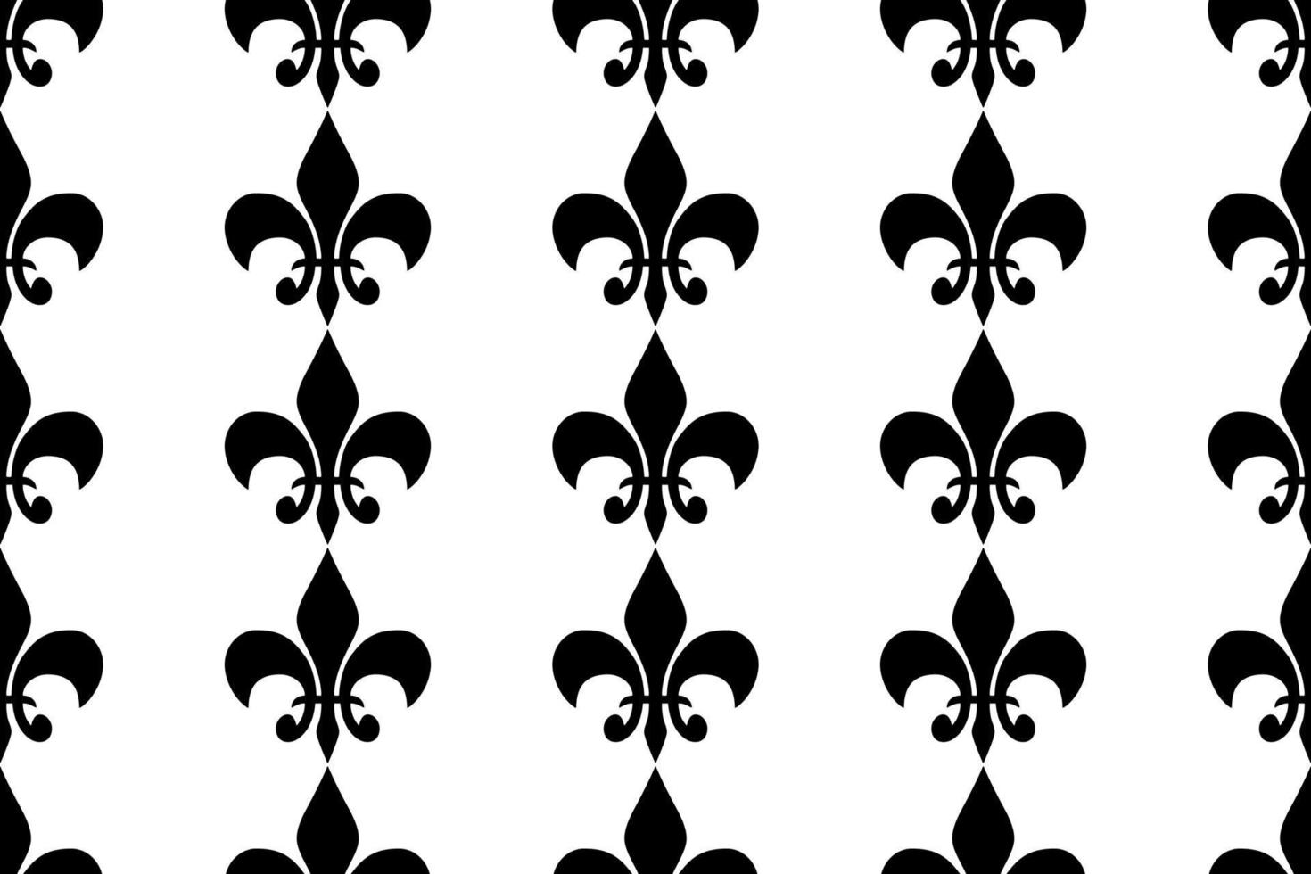 Royal heraldic lilies seamless pattern fabric print vector