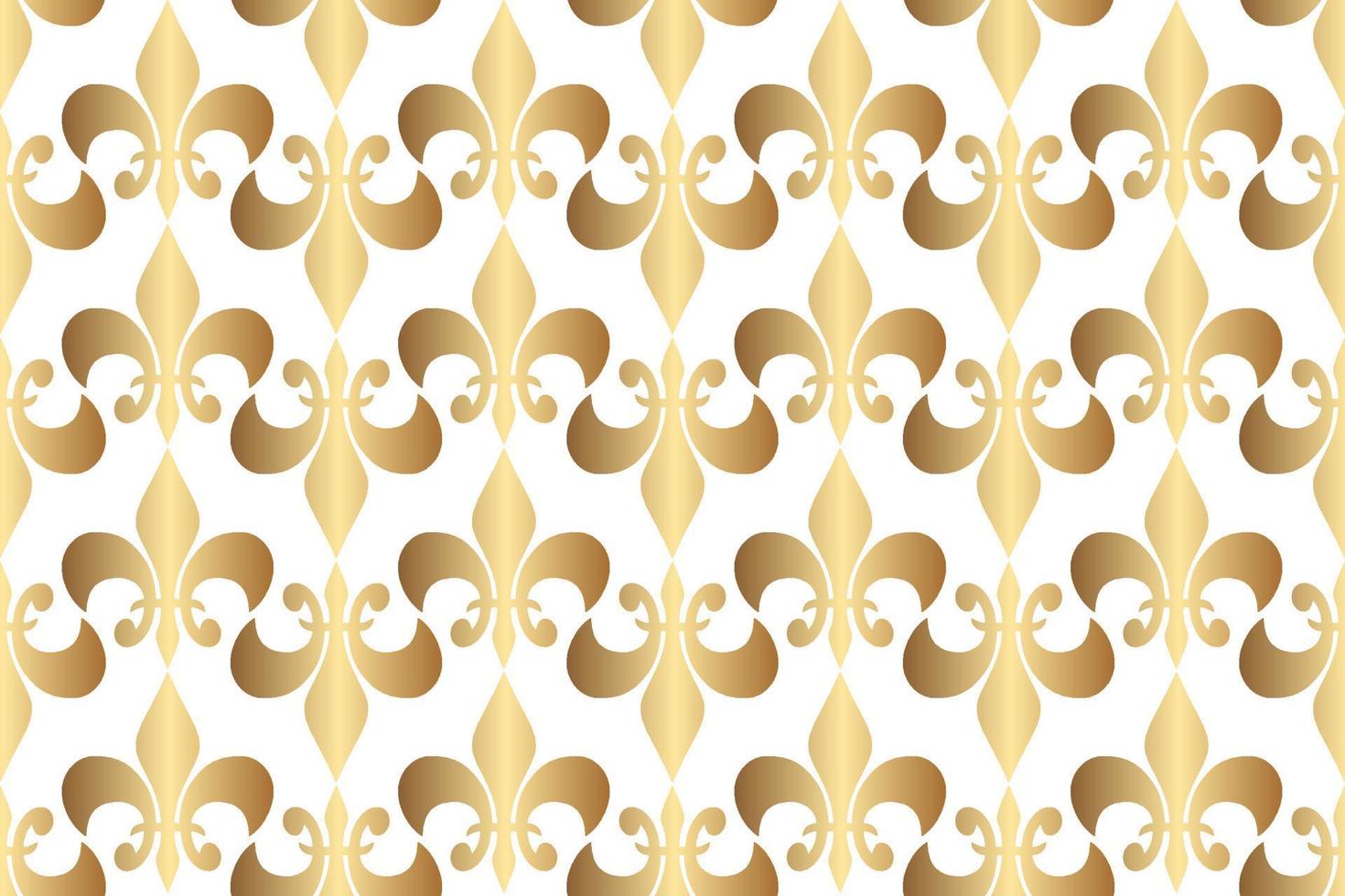 Royal heraldic lilies seamless pattern fabric print vector