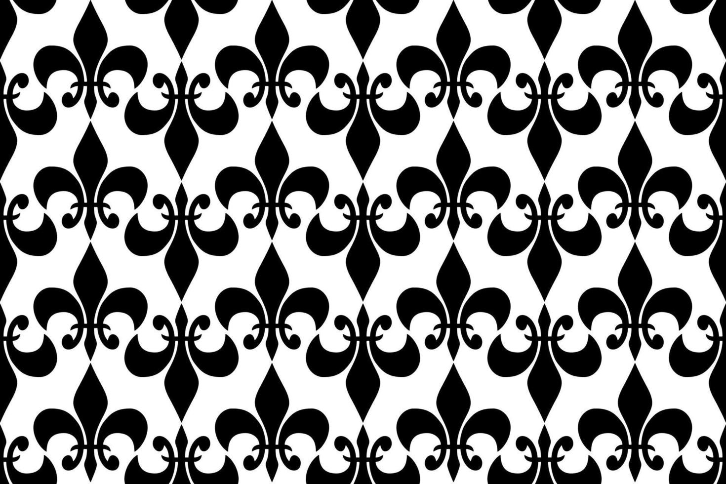 Royal heraldic lilies seamless pattern fabric print vector