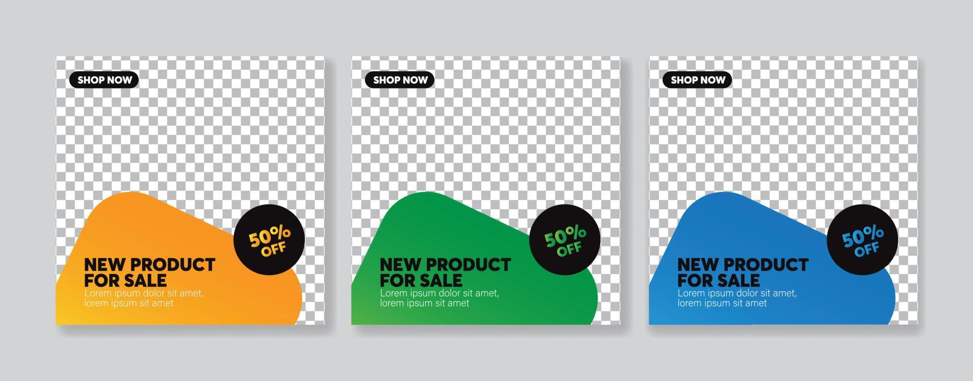 Real estate social media banner template vector