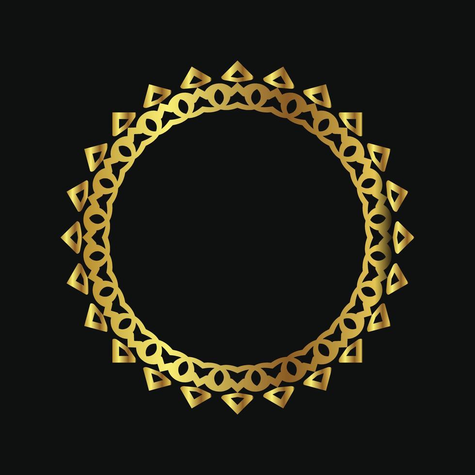 round ornament with luxury color isolated on black background 8923479 ...