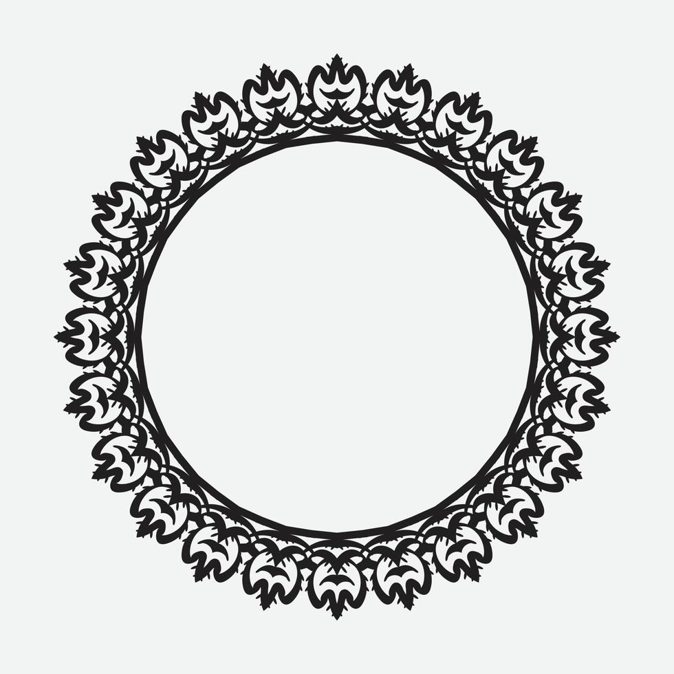 marcos de bordes decorativos redondos con fondo claro. ideal para diseños de etiquetas vintage. vector