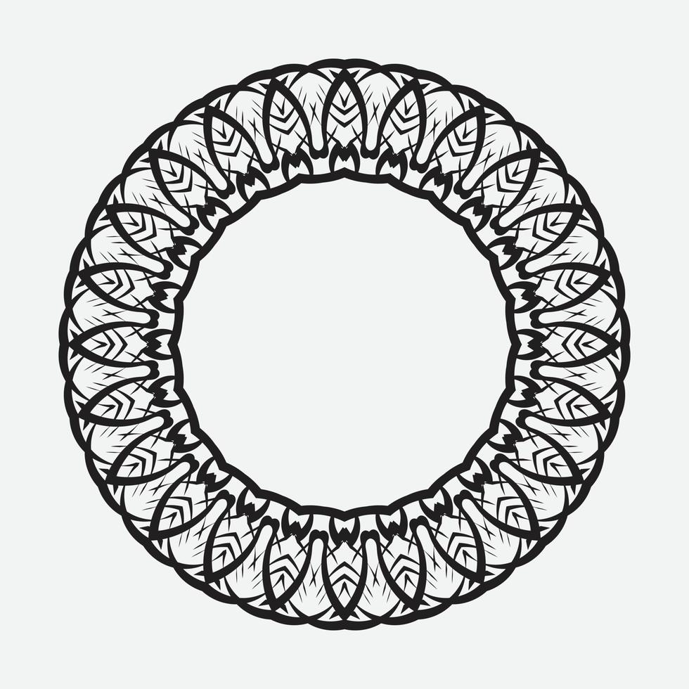 round ornament isolated on white background vector