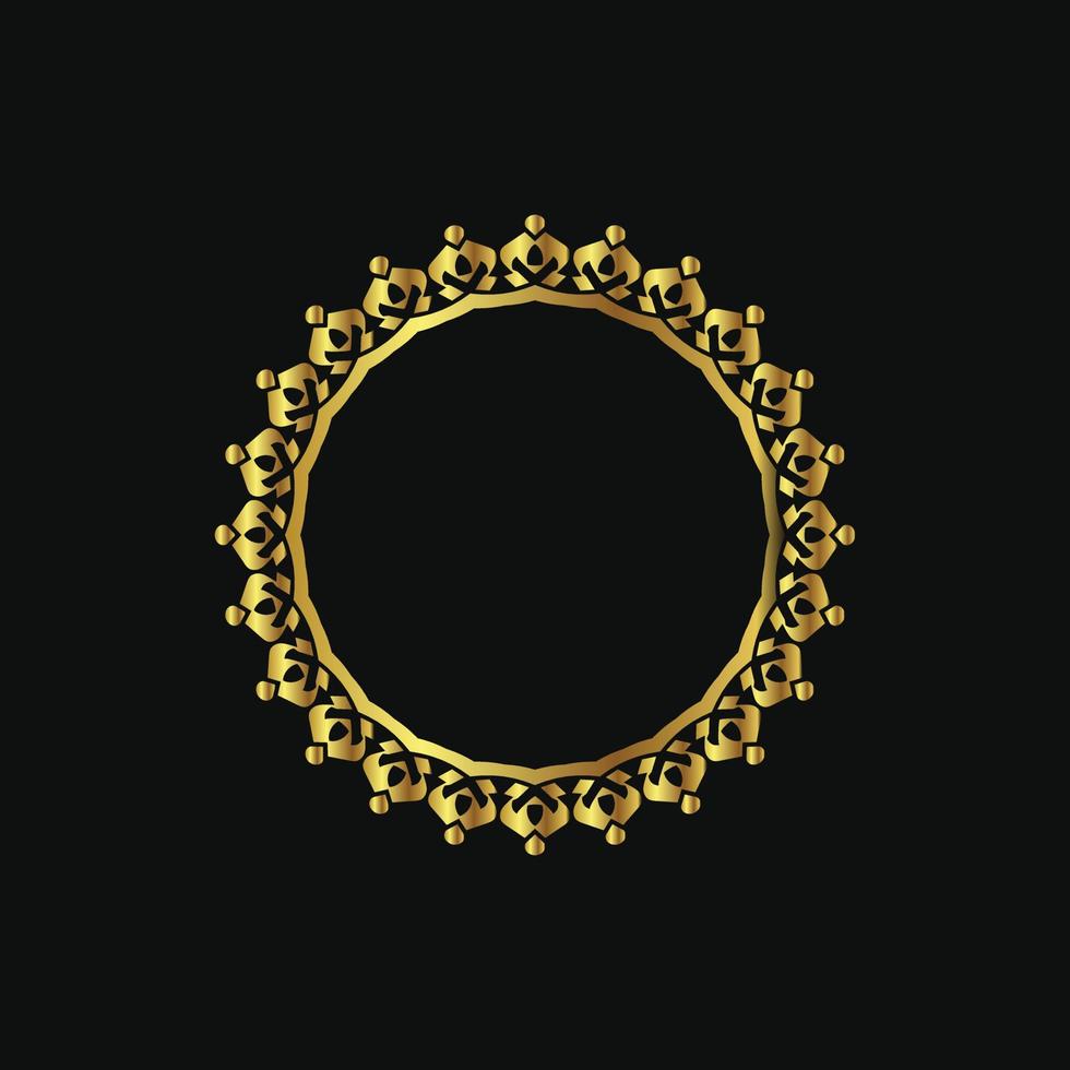 luxury vintage frame for logo, wedding, layout, banner, card vector