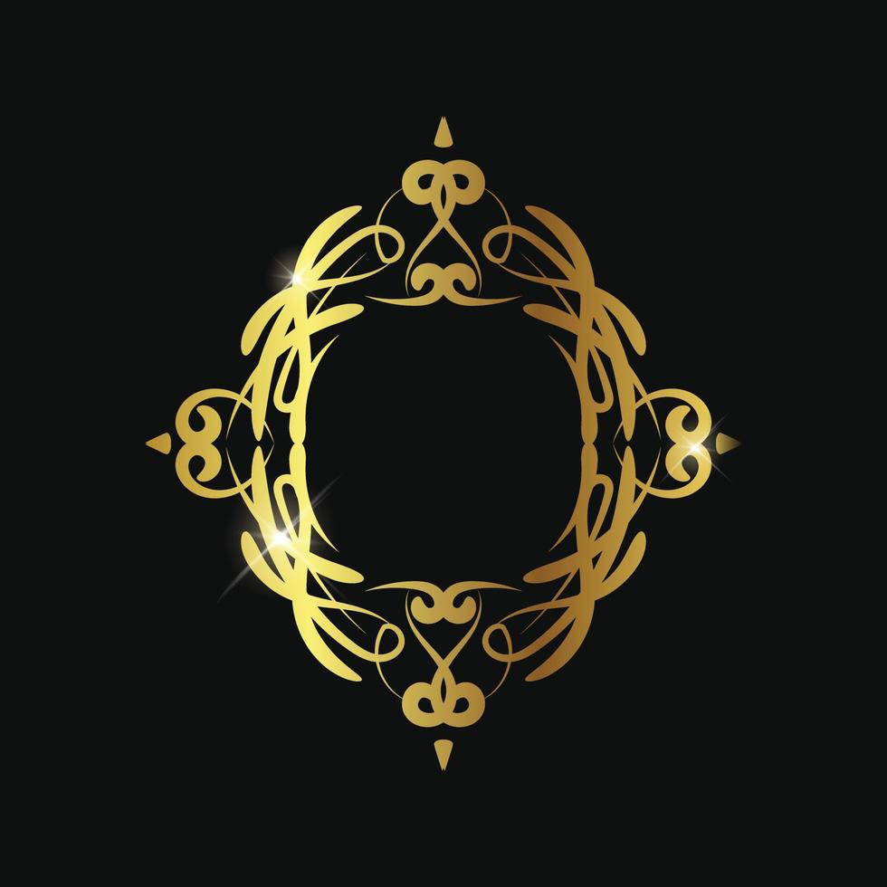 marco de lujo para logotipo, boda, banner, plantilla de diseño vector