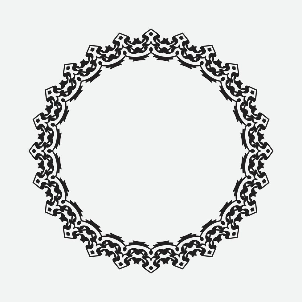 Collection Of Round Decorative Ornamental Border Frames Ideal For Vintage  Label Designs Stock Illustration - Download Image Now - iStock