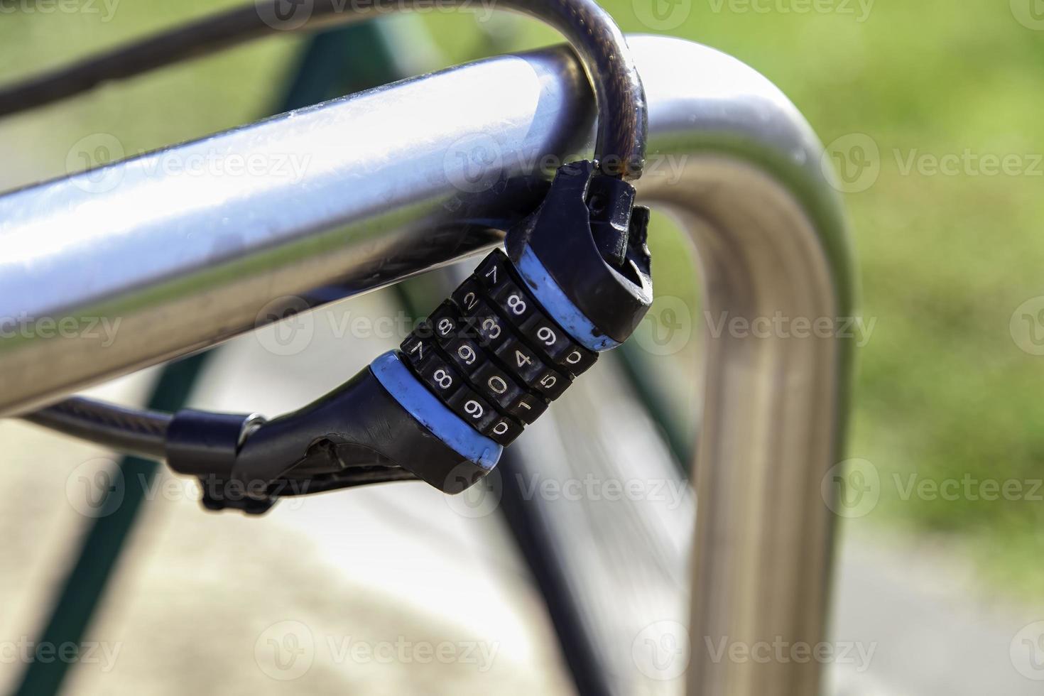Padlock with numbers photo