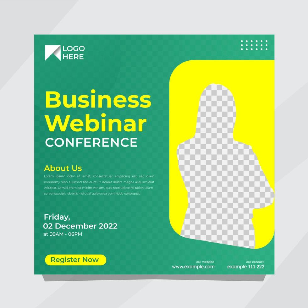 online business webinar template design 8924019 Vector Art at Vecteezy