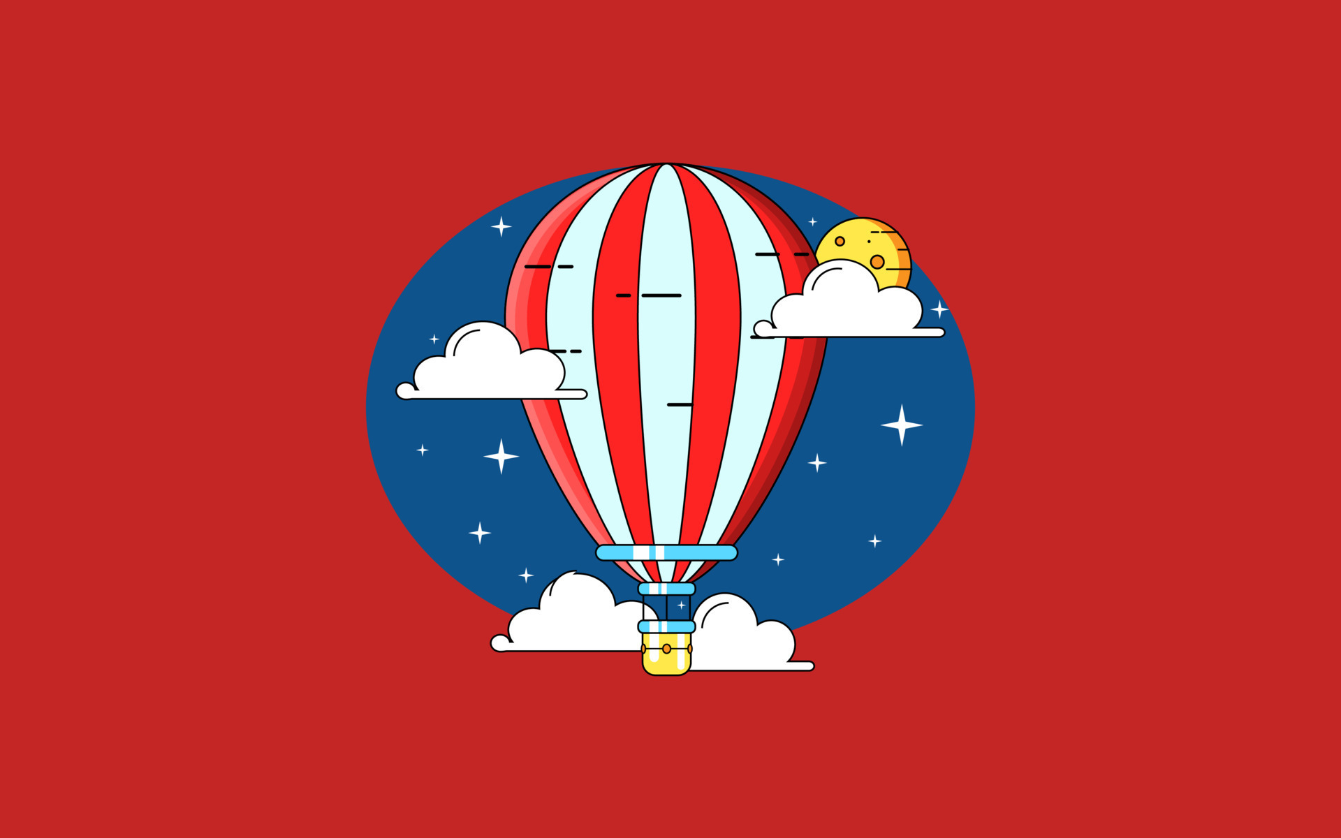 parachute vector illustration 8924039 Vector Art at Vecteezy