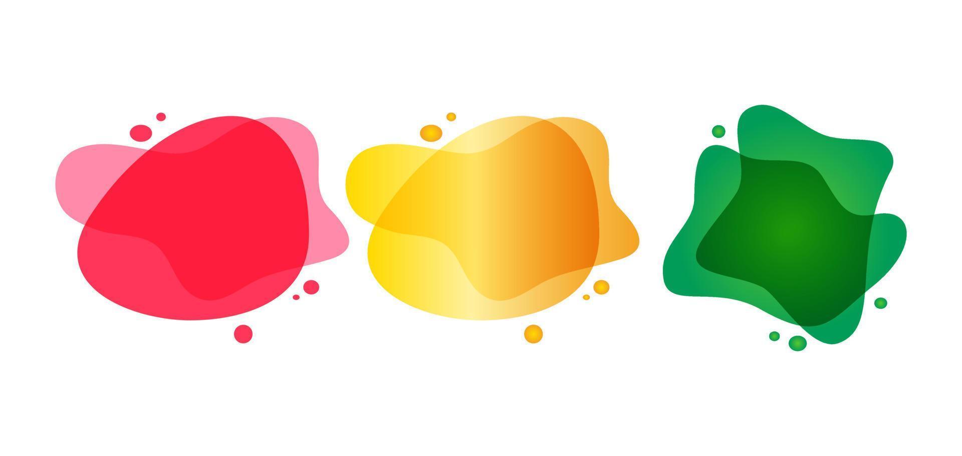 Abstract dynamic graphic elements in modern style vector