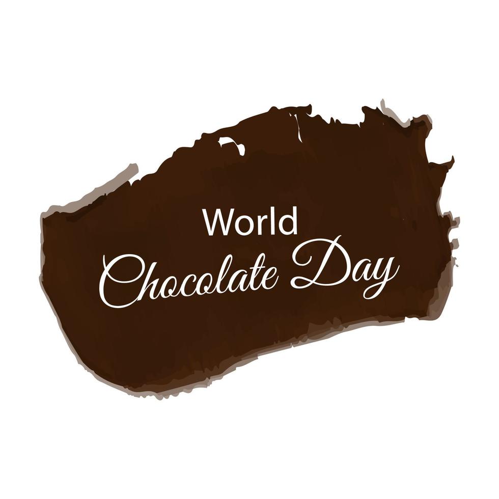Innovative abstract or poster for World Chocolate Day vector