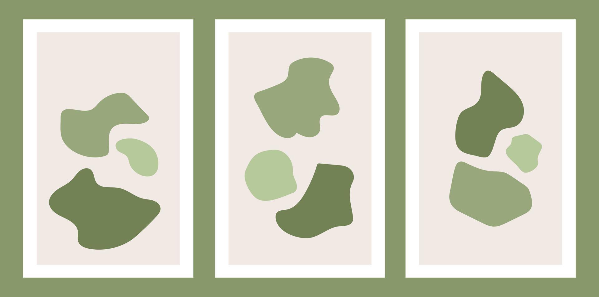 Set of modern boho vector