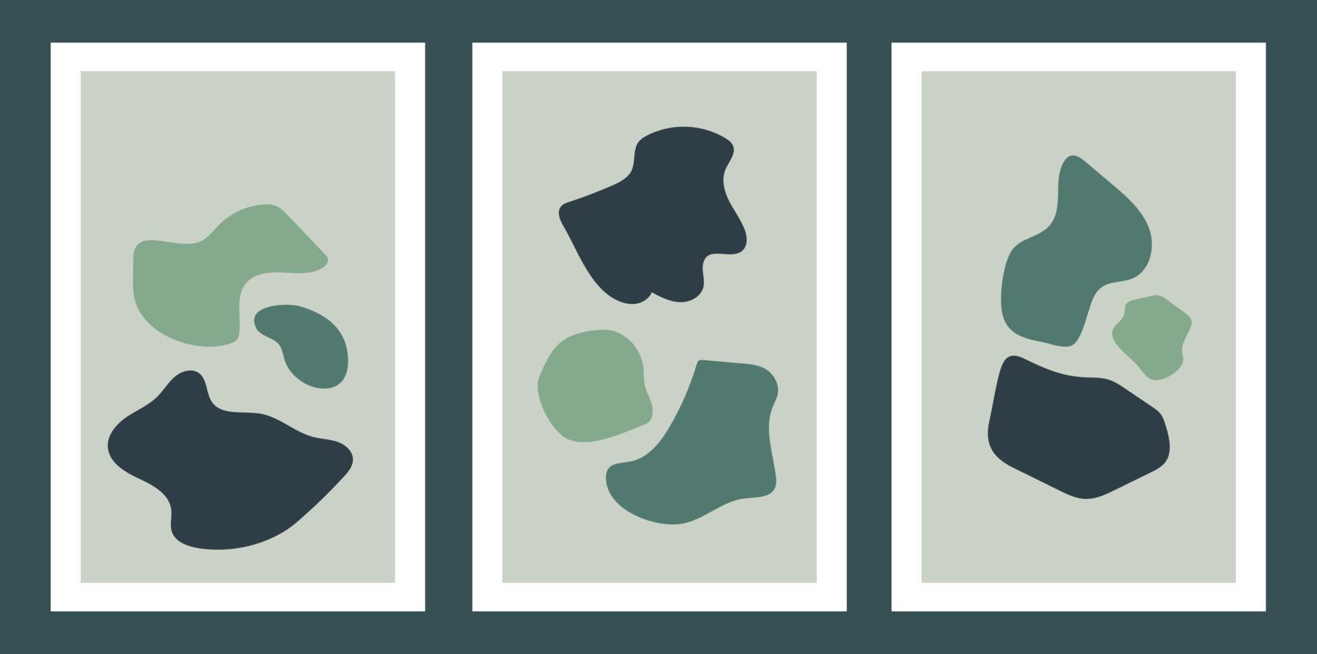 Set of modern boho vector