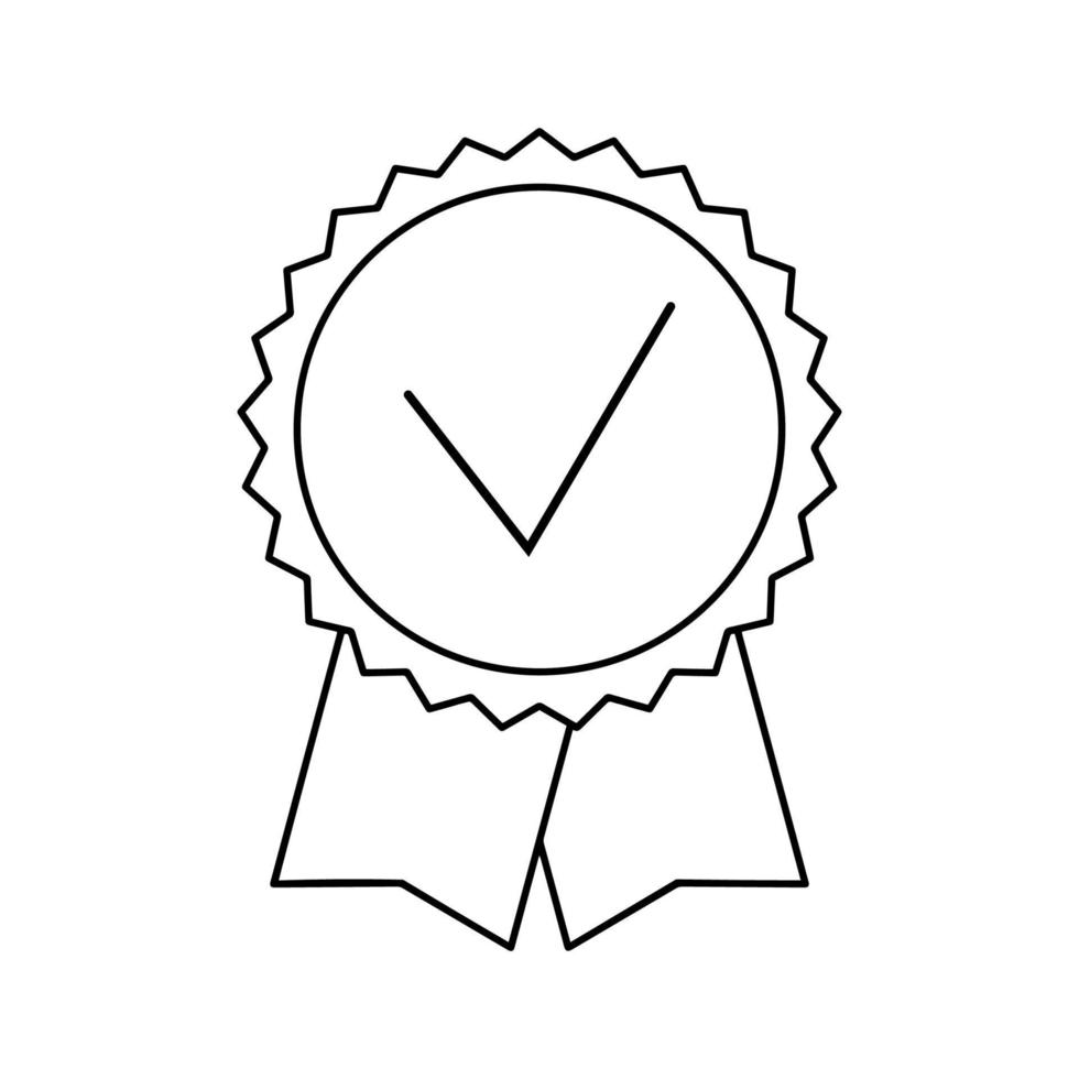Rosette Stamp Icon Vector