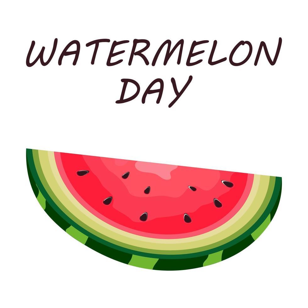 Watermelon Day vector banner