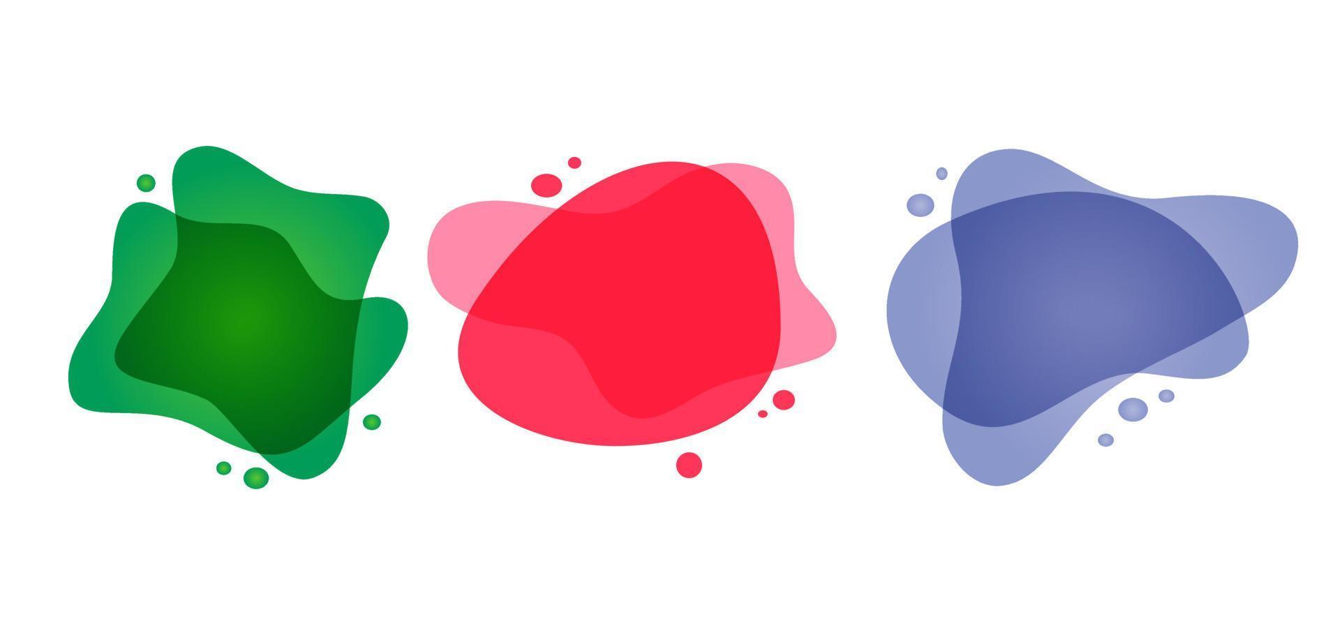 Abstract dynamic graphic elements in modern style vector