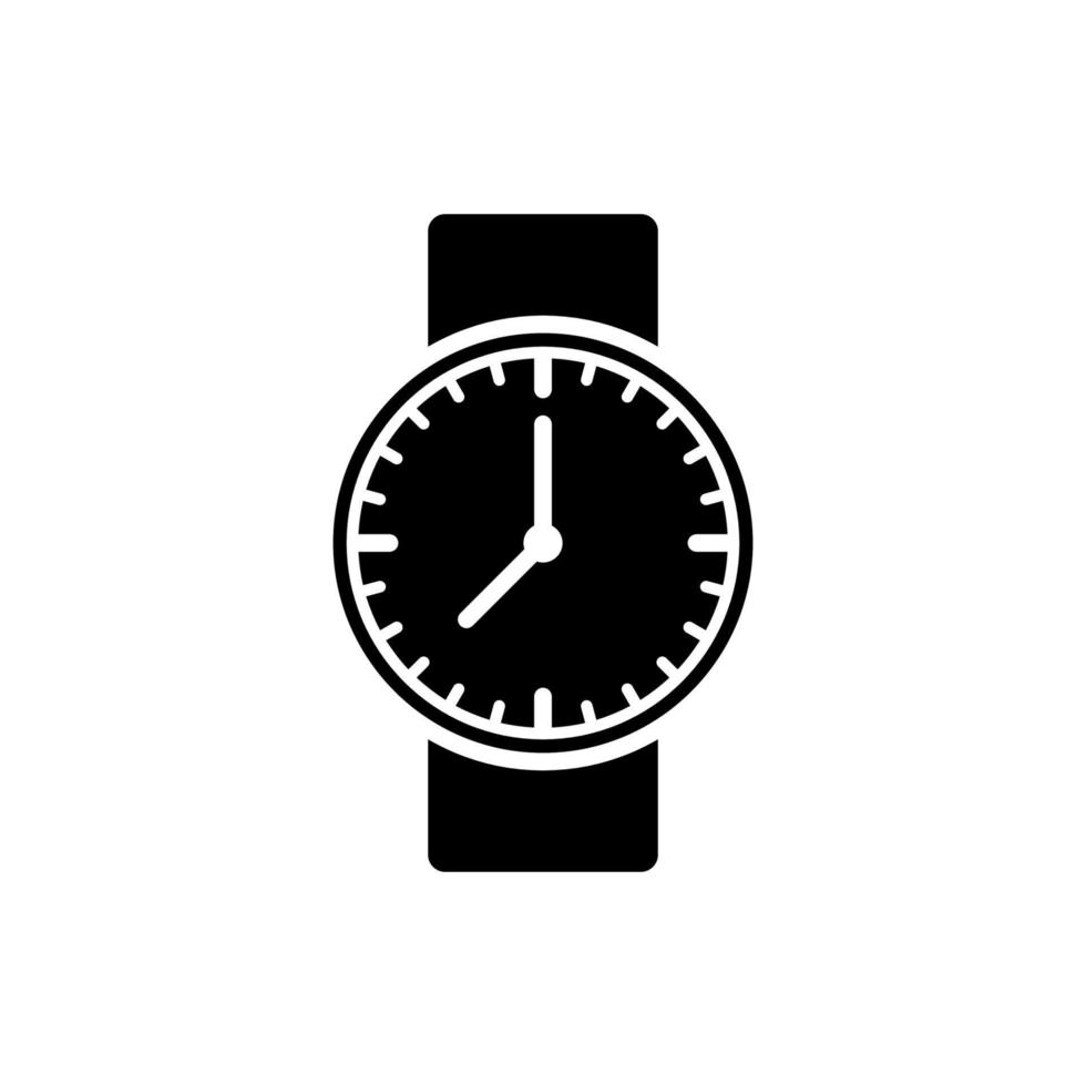 plantilla de diseño de vector de icono de reloj de pulsera